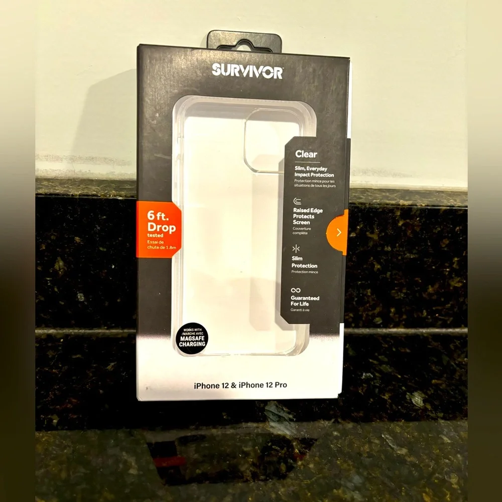 NIP iPhone 12 and 12 Pro Survivor clear case